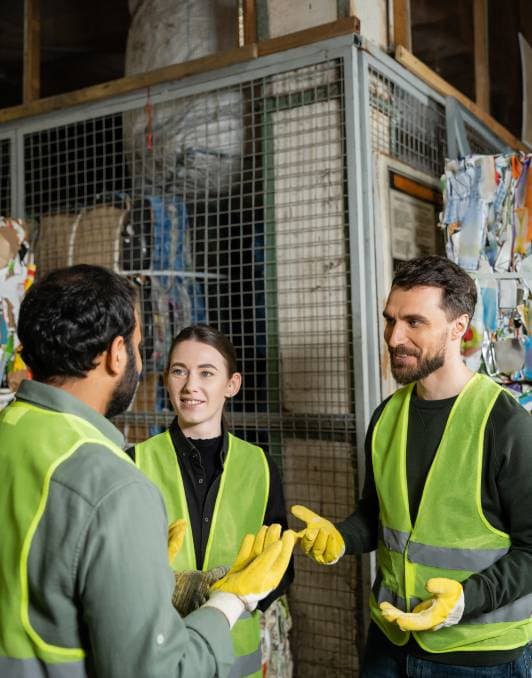 PGR crew in high-visibility vests